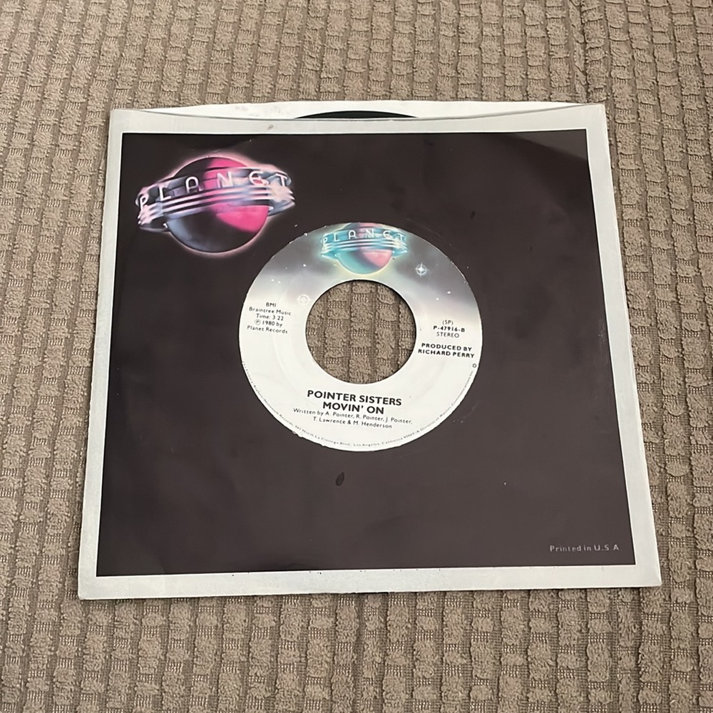45 RPM Pointer Sisters 1980 - Picture 3 of 5